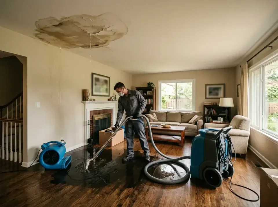 attic-pipe-burst-ceiling-drip-008 — frequently asked questions, Water Damage Restoration & Carpet Care in Wyoming, MI